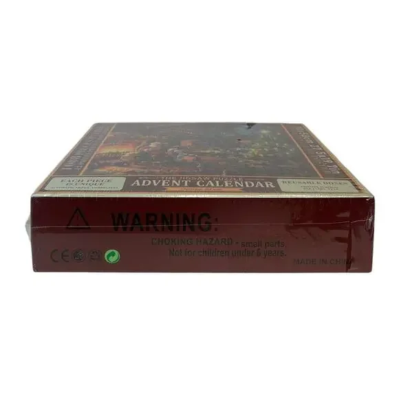 The Jigsaw Puzzle Advent Calendar Christmas Old Man Santa 1008 pc 27 x 19 NEW - Picture 7 of 8